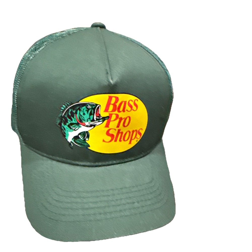 Bass Pro Shops Men's Trucker Hat Mesh‎ Cap - Dark Green
